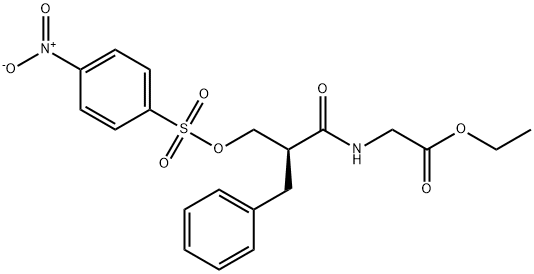 (S)-ethyl 2-(2-benzyl-3-(4-nitrophenylsulfonyloxy)propanaMido)acetate Struktur