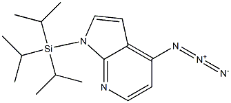 4-azido-1-(triisopropylsilyl)-1H-pyrrolo[2,3-b]pyridine Struktur