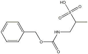 2-(benzyloxycarbonyl)aMino-1-Methylethanesulfonic acid Struktur