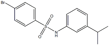 4-BroMo-N-(3-isopropylphenyl)benzenesulfonaMide, 97% Struktur