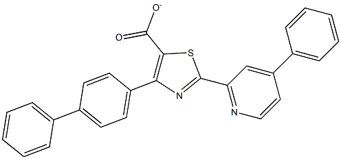 4-(4-Biphenylyl)-2-(4-phenyl-2-pyridyl)thiazole-5-carboxylate, 97% Struktur