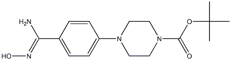 4-(4-Boc-1-piperazinyl)benzaMidoxiMe, 97% Struktur