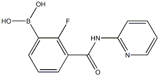 2-Fluoro-3-(2-pyridylcarbaMoyl)benzeneboronic acid, 97% Struktur