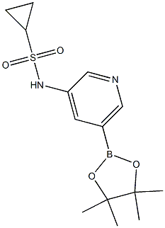 Cyclopropanesulfonic acid [5-(4,4,5,5-tetraMethyl-[1,3,2]dioxaborolan-2-yl)-pyridin-3-yl]-aMide Struktur