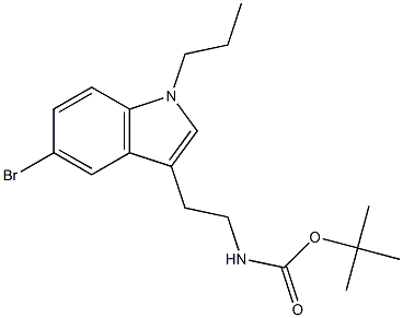 [2-(5-BroMo-1-propyl-1H-indol-3-yl)-ethyl]-carbaMic acid tert-butyl ester Struktur