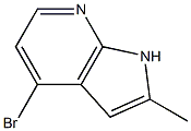 4-broMo-2-Methyl-7-azaindole Struktur