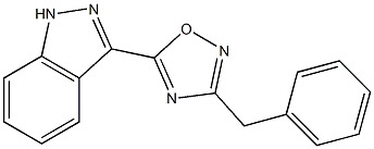 3-benzyl-5-(1H-indazol-3-yl)-1,2,4-oxadiazole Struktur