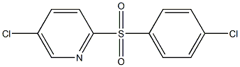 5-chloro-2-[(4-chlorophenyl)sulfonyl]pyridine Struktur