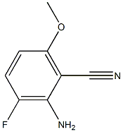 2-aMino-3-fluoro-6-Methoxybenzonitrile Struktur