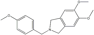 5,6-diMethoxy-2-(4-Methoxybenzyl)isoindoline Struktur