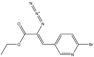 (Z)-ethyl 2-azido-3-(6-broMopyridin-3-yl)acrylate Struktur