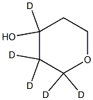 Tetrahydro-4H-pyran-4-ol--d5 Struktur