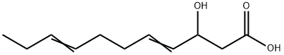 trans,cis-3-Hydroxyundeca-4,8-dienoic acid Struktur