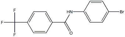 N-(4-bromophenyl)-4-(trifluoromethyl)benzamide Struktur