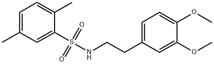 N-[2-(3,4-dimethoxyphenyl)ethyl]-2,5-dimethylbenzenesulfonamide Struktur