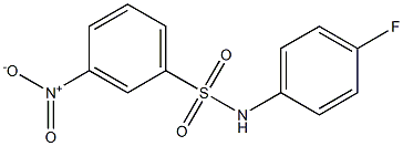 N-(4-fluorophenyl)-3-nitrobenzenesulfonamide Struktur