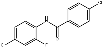 4-chloro-N-(2-fluorophenyl)benzamide Struktur