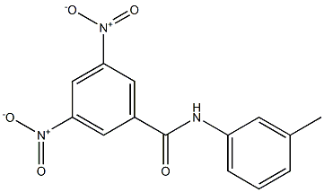 3,5-dinitro-N-(3-methylphenyl)benzamide Struktur