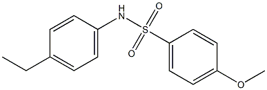 N-(4-ethylphenyl)-4-methoxybenzenesulfonamide Struktur