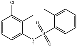 N-(3-chloro-2-methylphenyl)-2-methylbenzenesulfonamide Struktur