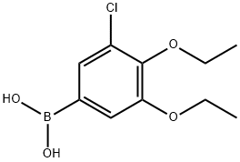 3-Chloro-4,5-diethoxyphenylboronic acid Struktur