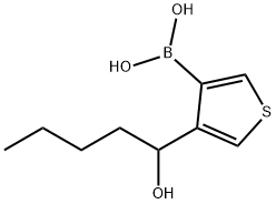 4-(1-Hydroxypentyl)thiophen-3-boronic acid Struktur