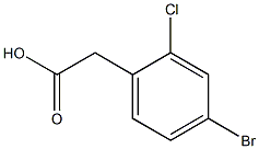 4-broMo-2-chlorophenylacetic acid Struktur