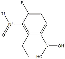 4-fluoro-3-nitro-N,N-dihydroxyethyl aniline Struktur