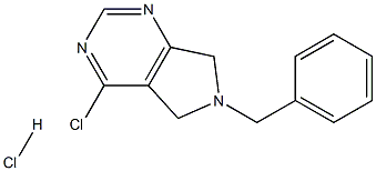 6-benzyl-4-chloro-6,7-dihydro-5H-pyrrolo[3,4-d]pyriMidine hydrochloride Struktur