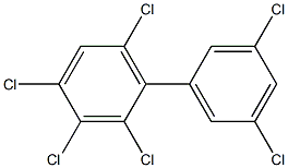 2,3,3',4,5',6-Hexachlorobiphenyl Solution Struktur