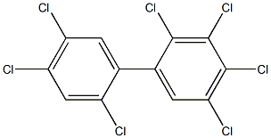 2,2',3,4,4',5,5'-Heptachlorobiphenyl Solution Struktur