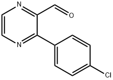 3-(4-Chloro-phenyl)-pyrazine-2-carbaldehyde Struktur