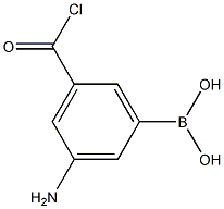 3-aMino-5-(chlorocarbonyl)phenylboronic acid Struktur