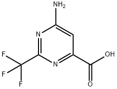 6-aMino-2-(trifluoroMethyl)pyriMidine-4-carboxylic acid Struktur