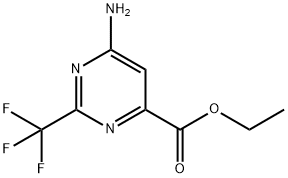 ethyl 6-aMino-2-(trifluoroMethyl)pyriMidine-4-carboxylate Struktur