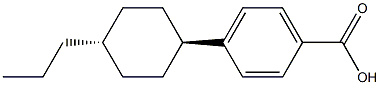 trans-4-(4-n-Propylcyclohexyl)-benzoic acid Struktur