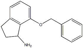 7-(benzyloxy)-2,3-dihydro-1H-inden-1-aMine Struktur