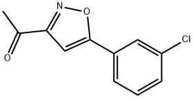 1-(5-(3-CHLOROPHENYL)ISOXAZOL-3-YL)ETHANONE Struktur