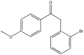 2-(2-BROMOPHENYL)-1-(4-METHOXYPHENYL)ETHAN-1-ONE Struktur