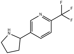 5-PYRROLIDIN-2-YL-2-(TRIFLUOROMETHYL)PYRIDINE Struktur