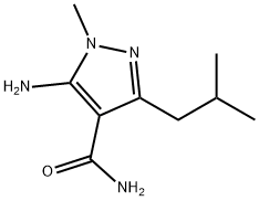 5-aMino-3-isobutyl-1-Methyl-1H-pyrazole-4-carboxaMide Struktur