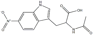 2-acetaMido-3-(6-nitro-1H-indol-3-yl)propanoic acid Struktur