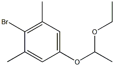 2-broMo-5-(1-ethoxyethoxy)-1,3-diMethylbenzene Struktur