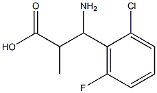 3-aMino-3-(2-chloro-6-fluorophenyl)-2-Methylpropanoic acid Struktur