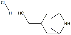 exo-8-Azabicyclo[3.2.1]octane-3-Methanol hydrochloride Struktur