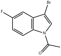 1-Acetyl-3-broMo-5-fluoroindole Struktur