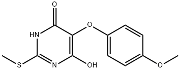 5-(4-Methoxyphenoxy)-2-(Methylthio)pyriMidine-4,6-diol Struktur