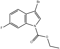 Ethyl 3-BroMo-6-fluoroindole-1-carboxylate Struktur