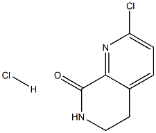 2-chloro-6,7-dihydro-1,7-naphthyridin-8(5H)-one hydrochloride Struktur