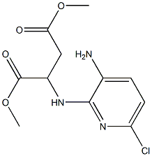 2-(3-AMino-6-chloro-pyridin-2-ylaMino)-succinic acid diMethyl ester Struktur